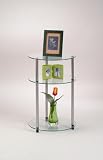 Glass 3 Tier Round Table