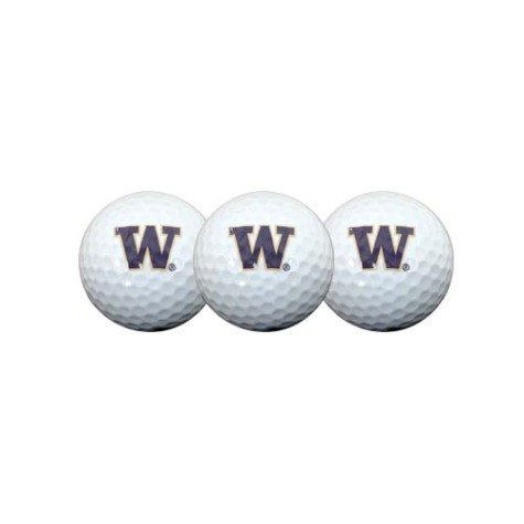 Washington Huskies Ncaa Golf Ball 3-pack