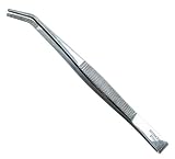 ピーツール(P.Tool) オールステンレス ピンセット 150mm 先曲がり 04604