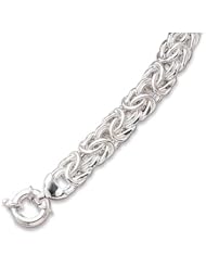 160 Gauge Oval Byzantine Bracelet in Sterling Silver