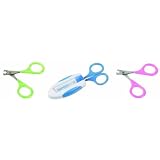 Bamboo Cat Nail Scissors with Styptic File and Carrying Case, Colors Vary