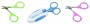 Bamboo Cat Nail Scissors with Styptic File and Carrying Case, Colors Vary