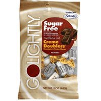 Go Lightly Sugar Free Creme Doublers Chocolate and Candy, #483 - 3 Oz Pack,12 Packs by HILL SIDE CANDY.