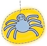 Imaginisce Spooky Town Snag'em Stamps-Spider SPT-SNAG-1770, 12 Item(s)/Order