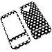 HTC Google Android G1 Black Polka Dot Hard Cover Case