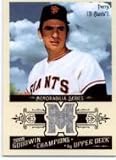 2009 Upper Deck Goodwin Champions Memorabilia #GP Gaylord Perry - San Francisco Giants (Piece of Authentic Jersey / Material)(Baseball Cards)