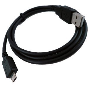 OrionGadgets Sync & Charge USB Cable for Samsung Moment M900 (Black)