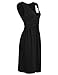 Anca Demi Women's V-Neck Sleeveless Fit And Flare Ruched Waist Skater Dress Plus