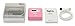 RIF6 Nova Portable Wireless Multiple USB Charger; 5000mAh External Battery Power Bank for iPhone, Samsung and Mobile USB Devices with LCD Display Screen (Pink)