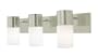 :USE Form One Lighting Triple Sconce, Satin Nickel