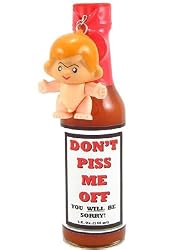 Don't Piss Me Off Hot Sauce with The Nekkid Key Chain - 5 oz