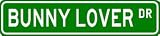 BUNNY LOVER Street Sign ~ Custom Aluminum Street Signs