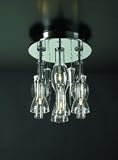PLC Lighting - 81732 - Canaletto Ceiling Light - Polished Chrome Finish / Clear Shade