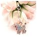 Multicolor Poodle Phone Charm Strap Cubic Stone