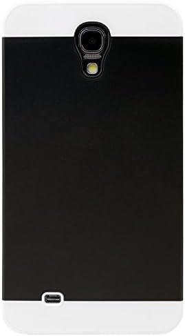 CellJoy Hybrid TPU 2PC Layered Hard Case Rubber Bumper for Samsung Galaxy Mega 6.3" GT-i9200 GT-i9205 (At&t / US Cellular / GSM / Unlocked) [CellJoy Retail Packaging] (Black / White)