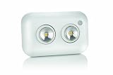 Philips - Spot On 360 - Duo, Blanc, spot mobile  LED à double faisceau sans fil orientable avec détecteur de présence, fonctionnne avec piles - 6919231PH