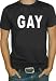 GAY T-Shirt #183 (Men's Black)