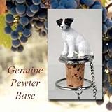 Jack Russell Terrier Dog Wine Bottle Stopper - Roughcoat - Brown