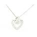 Luxury Sterling Silver Unusual Heart Pendant & 16