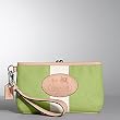 Coach Hamptons Archive Framed Wristlet Case Bag Clutch 42576 Green