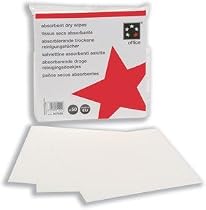 5 Star Office Absorbent Wipes General Purpose Cleaning Lint Free [Pack 50]