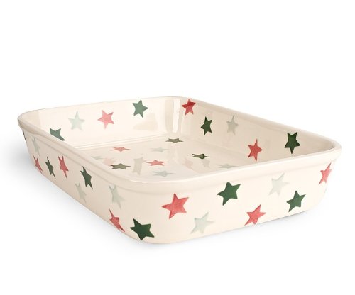 Emma Bridgewater Pottery Festive Star Large Rectangular Baker