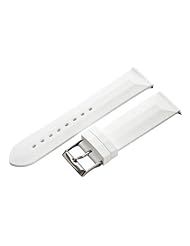 22mm White Rubber / Silicone Watch Band Strap with Built in Quick Release Pins for Divers! Stainless Steel Buckle Invicta - Fits All Watches!!!