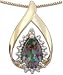 14k Mystic Topaz Pendant