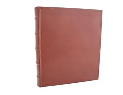 European Leather Photo Album with Archival, Acid Free Paper Holds 200 5x7" Photos