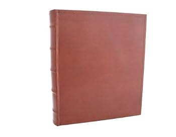 European Leather Photo Album with Archival, Acid Free Paper Holds 200 5x7" Photos
