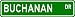 BUCHANAN Street Name Sign ~ Personalized Family Lastname Sign ~ Gameroom, Basement, Garage Sign
