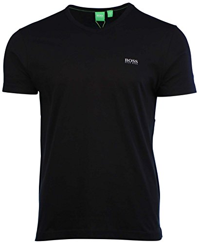 Hugo Boss Mens Short Sleeve T-shirt 'Teevn' with V-neck By Boss Green