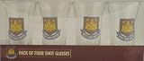 Review Official Football Merchandise  / West Ham United FC Shot Glass Set