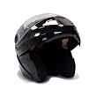 BLACK DUAL VISOR MODULAR MOTORCYCLE FLIP UP HELMET ~XL (DP999-XL-K)