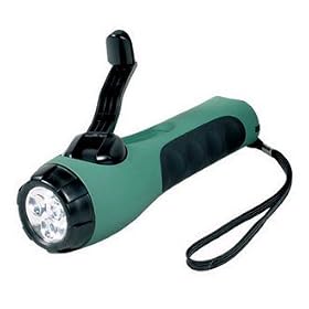 Cyba-Lite Wind Up Led Torch In Green