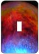 Light Switchplate Cover - Single Toggle - Metal-Designer Switch Plate: Abstract - (SCSAB-045)