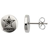 CleverEve's Stainless Steel Pair 10.00mm X 10.00mm Dallas Cowboys Logo Stud Earrings
