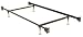 Adjustable Twin/Full Sturdy Metal Bed Frame w/ Glides By Fashion Bed Group