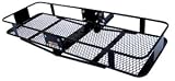 Curt Manufacturing 18131 2 Piece Basket Cargo Carrier, Folding Shank