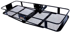 Curt Manufacturing 18131 2 Piece Basket Cargo Carrier, Folding Shank