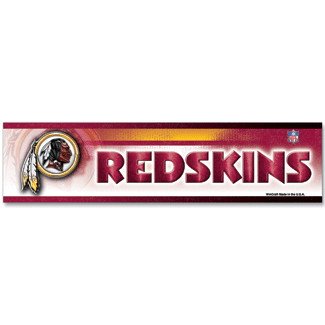 NFL Football Washington Redskins Bumper Sticker (2-Pack)