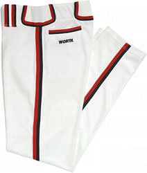 Worth Men's Titan Baseball Pant - Black/Scarlet