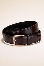 Square Buckle Edge Stitched Belt