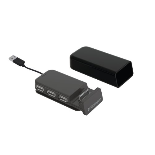 Kensington K33952EU PocketHub Halterung mit Dockingstation und 3-Port USB-Hub f&uuml;r Apple iPhone/iPod touch