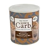 Big Train Low Carb Iced Coffee Mix 1.85lb can Caramel Latte Low Carb Iced Coffee by Big Train