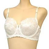 Orlfa New $83 White Sheer Mesh Full Coverage Bra #1040 34B 36B