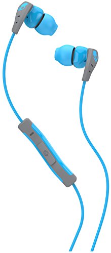 Skullcandy Method In-Ear Sweat Resistant Sports Earbud, Blue/Gray