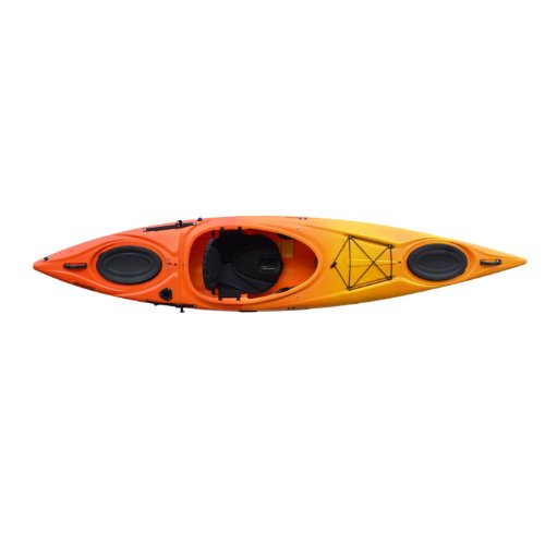 Riot Kayaks Enduro 12 HV Flatwater Day Touring Kayak (Yellow/Orange, 12