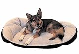 West Paw Tuckered Out Dog Bed-Oatmeal/Chocolate-Large