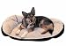 West Paw Tuckered Out Dog Bed-Oatmeal/Chocolate-Extra Large
